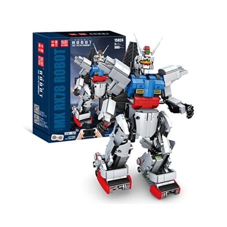 MouldKing 15024 Mould King 15024 non  ROBOT MK RX78 YUAN ZU bộ đồ chơi xếp lắp ráp ghép mô hình 986 khối