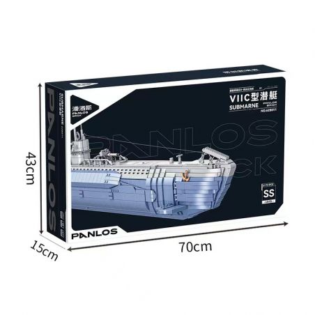 PanlosBrick 628011 Panlos Brick 628011 non  LỰC LƯỢNG TÀU NGẦM ĐỨC TRONG THẾ CHIẾN II bộ đồ chơi xếp lắp ráp ghép mô hình Military Army VIIC U-552 SUBMARINE Quân Sự Bộ Đội 6112 khối