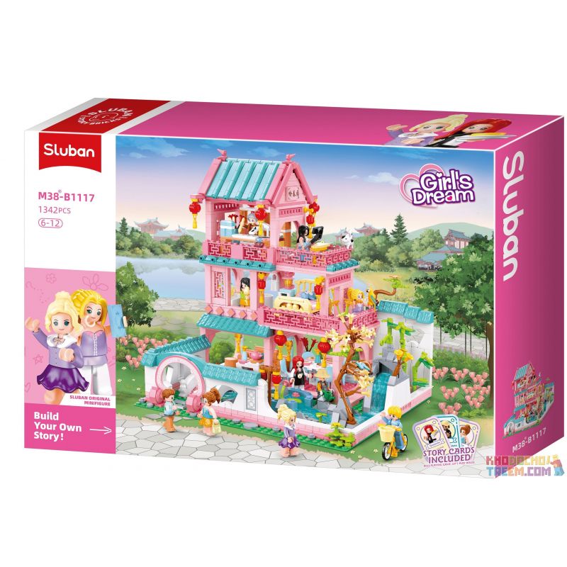 SLUBAN M38-B1117 B1117 1117 M38B1117 38-B1117 non  VƯỜN NGÂN XUÂN bộ đồ chơi xếp lắp ráp ghép mô hình 1342 khối