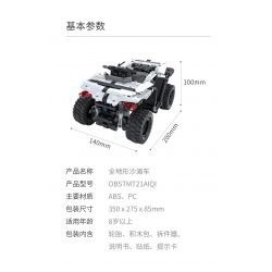 ONEBOT MITU MI OBSTMT21AIQI 21AIQI non  ATV MỌI ĐỊA HÌNH bộ đồ chơi xếp lắp ráp ghép mô hình  Kỹ Thuật Công Nghệ Cao Mô Hình Phương Tiện 490 khối