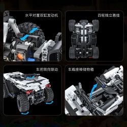 ONEBOT MITU MI OBSTMT21AIQI 21AIQI non  ATV MỌI ĐỊA HÌNH bộ đồ chơi xếp lắp ráp ghép mô hình  Kỹ Thuật Công Nghệ Cao Mô Hình Phương Tiện 490 khối