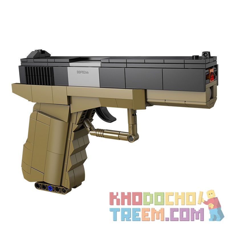 CADA DOUBLEE C81013 81013 non  SÚNG NGẮN KIỂU 17 tỷ lệ 1:1 bộ đồ chơi xếp lắp ráp ghép mô hình Military Army GLOCK 17 PISTOL Quân Sự Bộ Đội 338 khối