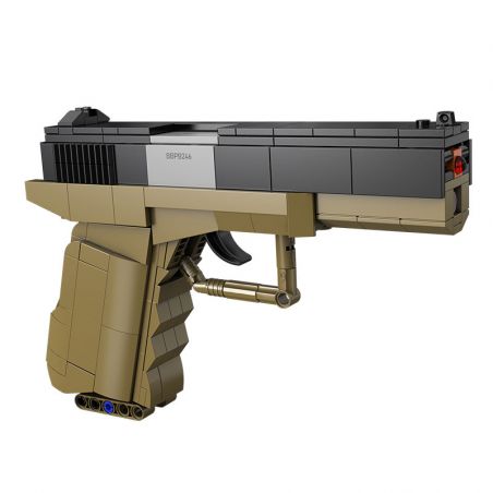 CADA DOUBLEE C81013 81013 non  SÚNG NGẮN KIỂU 17 tỷ lệ 1:1 bộ đồ chơi xếp lắp ráp ghép mô hình Military Army GLOCK 17 PISTOL Quân Sự Bộ Đội 338 khối