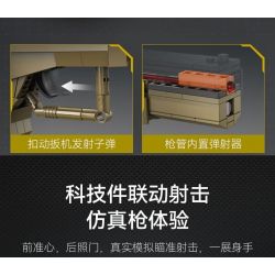 CADA DOUBLEE C81013 81013 non  SÚNG NGẮN KIỂU 17 tỷ lệ 1:1 bộ đồ chơi xếp lắp ráp ghép mô hình Military Army GLOCK 17 PISTOL Quân Sự Bộ Đội 338 khối