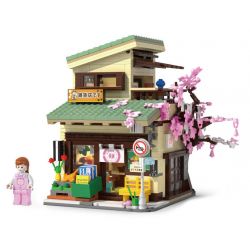 CADA DOUBLEE C66015 66015 non  CỬA HÀNG TẠP HÓA MÈO bộ đồ chơi xếp lắp ráp ghép mô hình Creator Sáng Tạo 921 khối