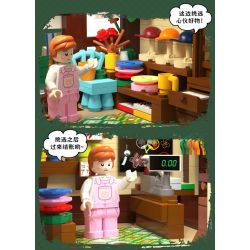 CADA DOUBLEE C66015 66015 non  CỬA HÀNG TẠP HÓA MÈO bộ đồ chơi xếp lắp ráp ghép mô hình Creator Sáng Tạo 921 khối