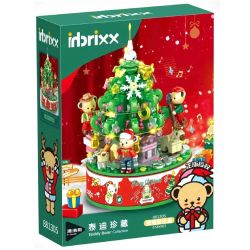 INBRIXX 881305 non  HỘP NHẠC SƯU TẦM GẤU BÔNG bộ đồ chơi xếp lắp ráp ghép mô hình Creator CHRISTMAS MUSIC BOX Sáng Tạo 495 khối