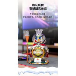 JAKI XWZB-23089 23089 XWZB23089 non  THÀNH PHỐ BĂNG MIXUE THÂN MÁY SIÊU VUA TUYẾT bộ đồ chơi xếp lắp ráp ghép mô hình 800 khối