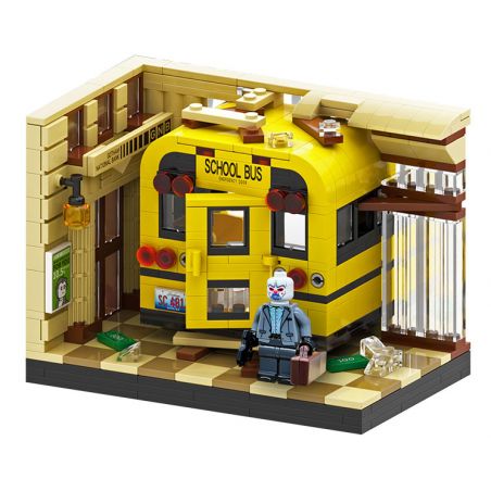 BUILDABLE X6136 6136 non  CƯỚP NGÂN HÀNG LỚN bộ đồ chơi xếp lắp ráp ghép mô hình Super Heroes THE BANK HEIST Siêu Nhân Anh Hùng 422 khối