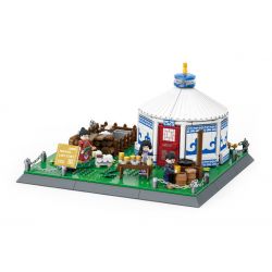 WANGE LIGAO DR.LUCK 4225 non  YURTS KHU TỰ TRỊ NỘI MÔNG TRUNG QUỐC bộ đồ chơi xếp lắp ráp ghép mô hình MONGOLIAN YURT 778 khối