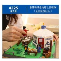 WANGE LIGAO DR.LUCK 4225 non  YURTS KHU TỰ TRỊ NỘI MÔNG TRUNG QUỐC bộ đồ chơi xếp lắp ráp ghép mô hình MONGOLIAN YURT 778 khối