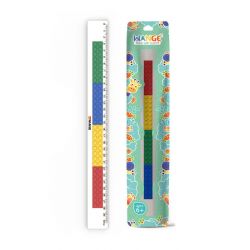 WANGE LIGAO DR.LUCK 6902 non  THƯỚC KẺ DÀI 30 CM bộ đồ chơi xếp lắp ráp ghép mô hình Gear BRICK RULER Đồ Lắp Ghép