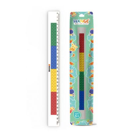 WANGE LIGAO DR.LUCK 6902 non  THƯỚC KẺ DÀI 30 CM bộ đồ chơi xếp lắp ráp ghép mô hình Gear BRICK RULER Đồ Lắp Ghép