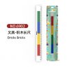 WANGE LIGAO DR.LUCK 6902 non  THƯỚC KẺ DÀI 30 CM bộ đồ chơi xếp lắp ráp ghép mô hình Gear BRICK RULER Đồ Lắp Ghép