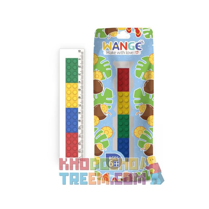 WANGE LIGAO DR.LUCK 6901 non  THƯỚC KẺ NGẮN 14CM bộ đồ chơi xếp lắp ráp ghép mô hình Gear BRICK RULER Đồ Lắp Ghép