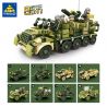 Kazi KY82057 82057 non  MÁY KÉO NỬA RAY 8 TỔ HỢP bộ đồ chơi xếp lắp ráp ghép mô hình Military Army SDKFZ 7 HALF TRACK TRACTOR Quân Sự Bộ Đội 978 khối