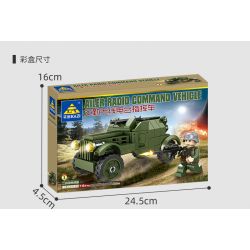 Kazi KY82057 82057 non  MÁY KÉO NỬA RAY 8 TỔ HỢP bộ đồ chơi xếp lắp ráp ghép mô hình Military Army SDKFZ 7 HALF TRACK TRACTOR Quân Sự Bộ Đội 978 khối