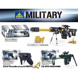 Kazi KY88031 88031 non  SÚNG BẮN TỈA M82A1 TỔ HỢP bộ đồ chơi xếp lắp ráp ghép mô hình Military Army Quân Sự Bộ Đội 1107 khối