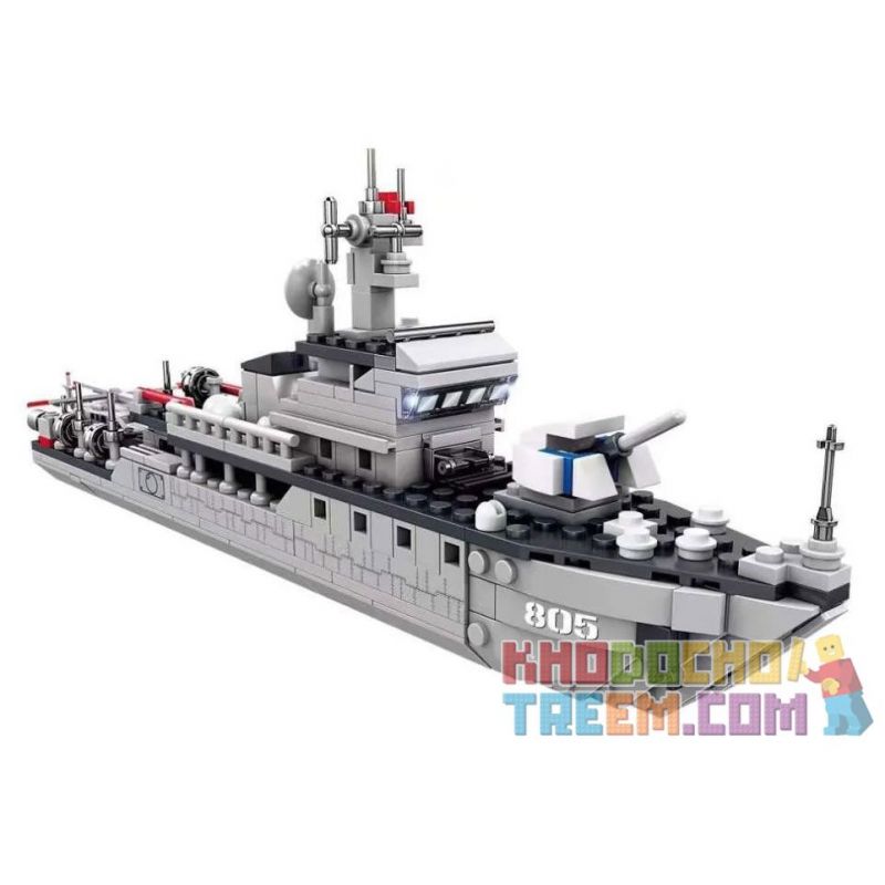 Kazi KY84161 84161 non  NATIONAL POWER EAGLE MỚI TÀU QUÉT MÌN LOẠI 081 (LỚP WUSHICHI) bộ đồ chơi xếp lắp ráp ghép mô hình Military Army ALL MILITARY FORCES ARE DEPLOYED Quân Sự Bộ Đội 318 khối