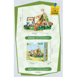 TOP TOY TC2016 2016 non  CẮM TRẠI CON VẸT NHỎ BEBE LỀU bộ đồ chơi xếp lắp ráp ghép mô hình Movie & Game RECREATIONAL TENT Phim Và Trò Chơi 320 khối