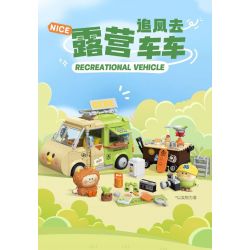 TOP TOY TC2015 2015 non  PARROT BEBE CAMPING XE CẮM TRẠI bộ đồ chơi xếp lắp ráp ghép mô hình Movie & Game RECREATIONAL VEHICLE Phim Và Trò Chơi 410 khối