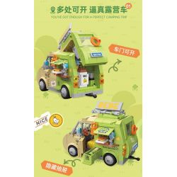 TOP TOY TC2015 2015 non  PARROT BEBE CAMPING XE CẮM TRẠI bộ đồ chơi xếp lắp ráp ghép mô hình Movie & Game RECREATIONAL VEHICLE Phim Và Trò Chơi 410 khối