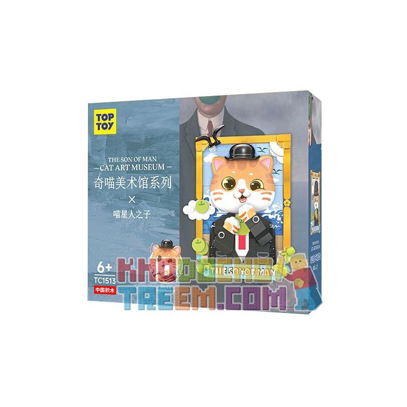 TOP TOY TC1513 1513 non  BẢO TÀNG NGHỆ THUẬT QI MEOW CON TRAI CỦA NGÔI SAO bộ đồ chơi xếp lắp ráp ghép mô hình Arts & Crafts CAT ART MUSEUM THE SON OF MAN
