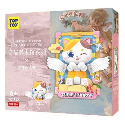 TOP TOY TC1512 1512 non  BẢO TÀNG NGHỆ THUẬT QIMIAO CUPID THẦN TÌNH YÊU bộ đồ chơi xếp lắp ráp ghép mô hình Arts & Crafts CAT ART MUSEUM CUPID‘S ARROW