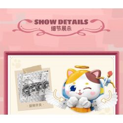 TOP TOY TC1512 1512 non  BẢO TÀNG NGHỆ THUẬT QIMIAO CUPID THẦN TÌNH YÊU bộ đồ chơi xếp lắp ráp ghép mô hình Arts & Crafts CAT ART MUSEUM CUPID‘S ARROW