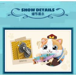 TOP TOY TC1511 1511 non  BẢO TÀNG NGHỆ THUẬT QIMIAO CON MÈO THỔI SÁO bộ đồ chơi xếp lắp ráp ghép mô hình Arts & Crafts CAT ART MUSEUM THE FIFER