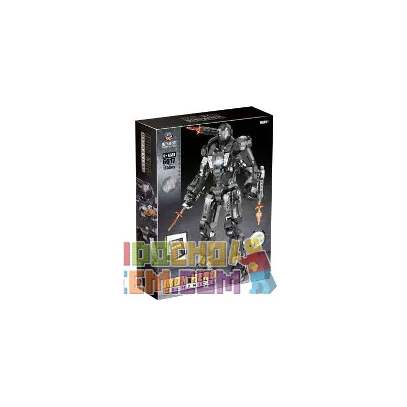 THULE 6017 non  CỖ MÁY CHIẾN TRANH MARK bộ đồ chơi xếp lắp ráp ghép mô hình Super Heroes IRON HERO Siêu Nhân Anh Hùng 1858 khối