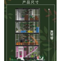 MouldKing 16013 Mould King 16013 non  THÁP TRONG SUỐT bộ đồ chơi xếp lắp ráp ghép mô hình Creator TRANSPARENT TOWER Sáng Tạo 3466 khối