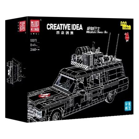 MouldKing 10071 Mould King 10071 non  XE BUÝT MA bộ đồ chơi xếp lắp ráp ghép mô hình Creator GHOST HUNTER BUS Sáng Tạo 2468 khối