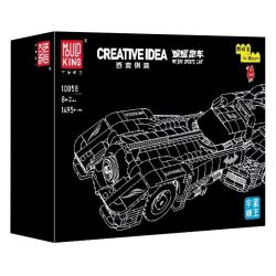 MouldKing 10058 Mould King 10058 non  DƠI ROADSTER bộ đồ chơi xếp lắp ráp ghép mô hình Creator BAT SPORTS CAR Sáng Tạo 1495 khối