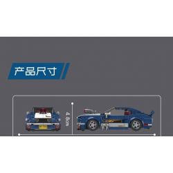 MouldKing 27048 Mould King 27048 non  MUSTANG 1967 bộ đồ chơi xếp lắp ráp ghép mô hình Speed Champions Racing Cars MINI LUXURY CAR MUSTANG 1967 Đua Xe Công Thức 376 khối