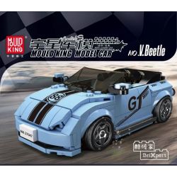 MouldKing 27047 Mould King 27047 non  V.BEETLE MUI TRẦN bộ đồ chơi xếp lắp ráp ghép mô hình Speed Champions Racing Cars MINI LUXURY CAR Đua Xe Công Thức 298 khối