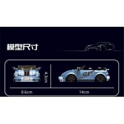 MouldKing 27047 Mould King 27047 non  V.BEETLE MUI TRẦN bộ đồ chơi xếp lắp ráp ghép mô hình Speed Champions Racing Cars MINI LUXURY CAR Đua Xe Công Thức 298 khối