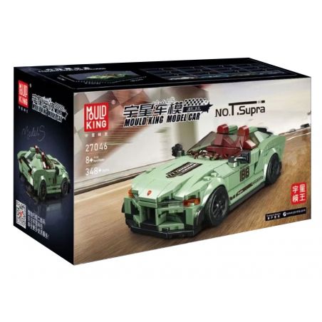 MouldKing 27046 Mould King 27046 non  T.SUPRA MUI TRẦN bộ đồ chơi xếp lắp ráp ghép mô hình Speed Champions Racing Cars MINI LUXURY CAR TOYOTA SUPRA Đua Xe Công Thức 348 khối