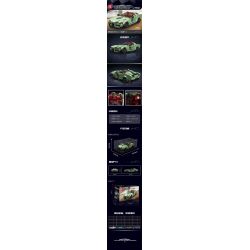 MouldKing 27046 Mould King 27046 non  T.SUPRA MUI TRẦN bộ đồ chơi xếp lắp ráp ghép mô hình Speed Champions Racing Cars MINI LUXURY CAR TOYOTA SUPRA Đua Xe Công Thức 348 khối