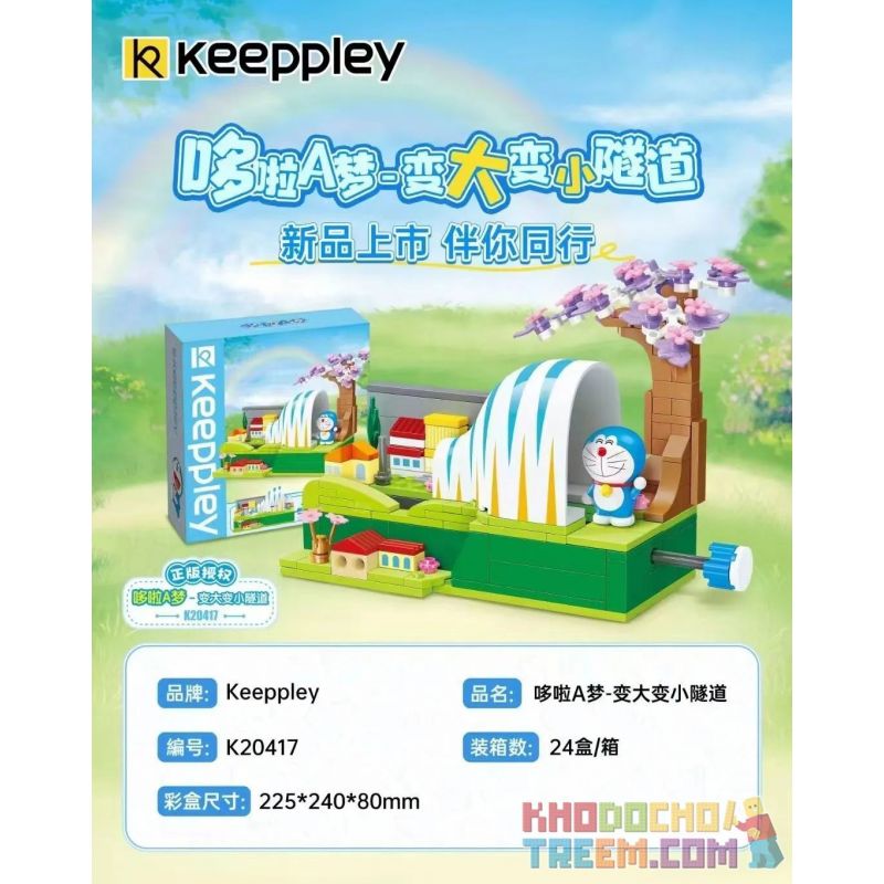 KEEPPLEY K20417 20417 non  ĐÔRÊMON ĐƯỜNG HẦM LỚN HƠN bộ đồ chơi xếp lắp ráp ghép mô hình Movie & Game Phim Và Trò Chơi