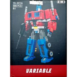YD-20134 20134 YD20134 non  ROBOT BIẾN HÌNH bộ đồ chơi xếp lắp ráp ghép mô hình Movie & Game VARIABLE Phim Và Trò Chơi 588 khối