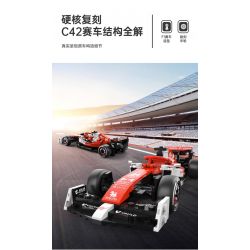 RASTAR 92300 non  ALFA ROMEO F1 C42 1:24 tỷ lệ 1:24 bộ đồ chơi xếp lắp ráp ghép mô hình Speed Champions Racing Cars 2022 ALFA ROMEO F1 C42 Đua Xe Công Thức 340 khối