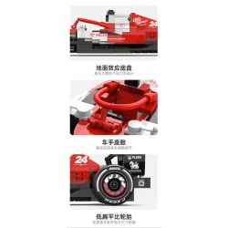 RASTAR 92300 non  ALFA ROMEO F1 C42 1:24 tỷ lệ 1:24 bộ đồ chơi xếp lắp ráp ghép mô hình Speed Champions Racing Cars 2022 ALFA ROMEO F1 C42 Đua Xe Công Thức 340 khối