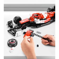RASTAR 92300 non  ALFA ROMEO F1 C42 1:24 tỷ lệ 1:24 bộ đồ chơi xếp lắp ráp ghép mô hình Speed Champions Racing Cars 2022 ALFA ROMEO F1 C42 Đua Xe Công Thức 340 khối