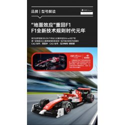 RASTAR 92300 non  ALFA ROMEO F1 C42 1:24 tỷ lệ 1:24 bộ đồ chơi xếp lắp ráp ghép mô hình Speed Champions Racing Cars 2022 ALFA ROMEO F1 C42 Đua Xe Công Thức 340 khối