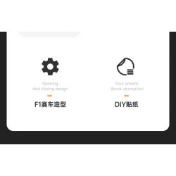 RASTAR 92300 non  ALFA ROMEO F1 C42 1:24 tỷ lệ 1:24 bộ đồ chơi xếp lắp ráp ghép mô hình Speed Champions Racing Cars 2022 ALFA ROMEO F1 C42 Đua Xe Công Thức 340 khối