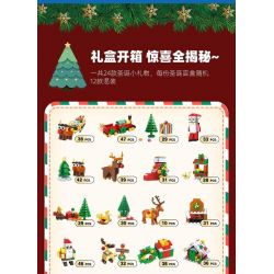 JIESTAR 59069 non  HỘP MÙ GIÁNG SINH bộ đồ chơi xếp lắp ráp ghép mô hình Creator Sáng Tạo 387 khối