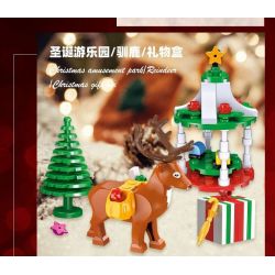 JIESTAR 59069 non  HỘP MÙ GIÁNG SINH bộ đồ chơi xếp lắp ráp ghép mô hình Creator Sáng Tạo 387 khối