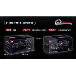 GULY 10618 non  RAMBO BỌC THÉP tỷ lệ 1:8 bộ đồ chơi xếp lắp ráp ghép mô hình  LANBOJINI ARMORED Kỹ Thuật Công Nghệ Cao Mô Hình Phương Tiện 4290 khối