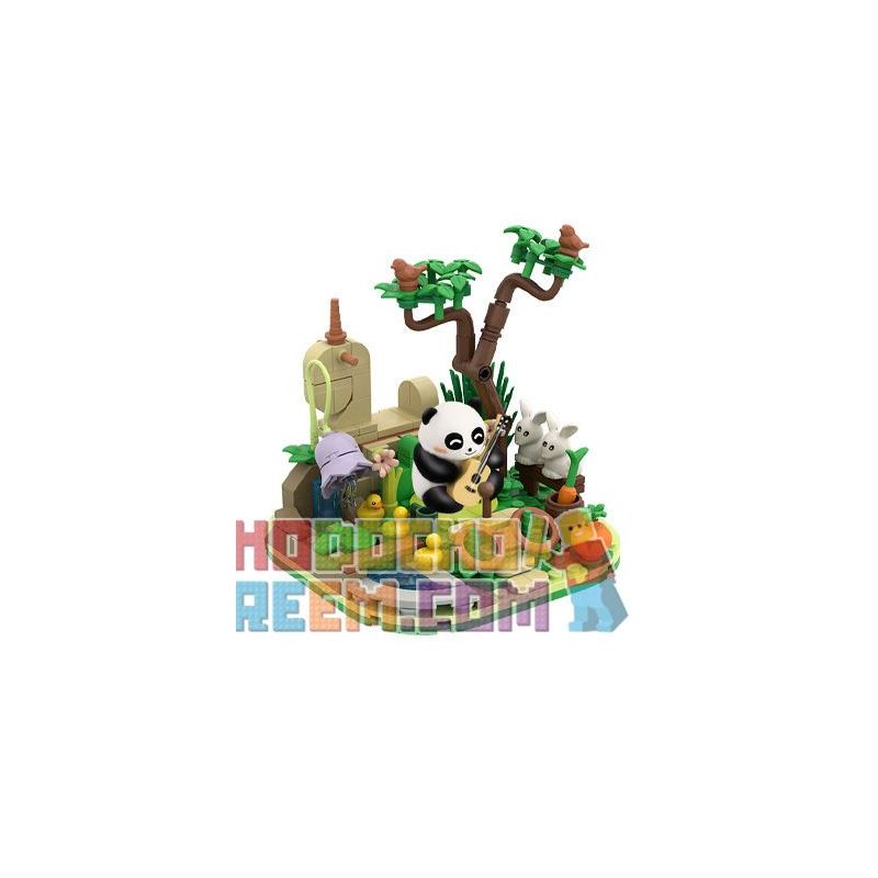 WELLEADZ 8102 non  PANDA ARCHIVES FU NAUGHTY bộ đồ chơi xếp lắp ráp ghép mô hình